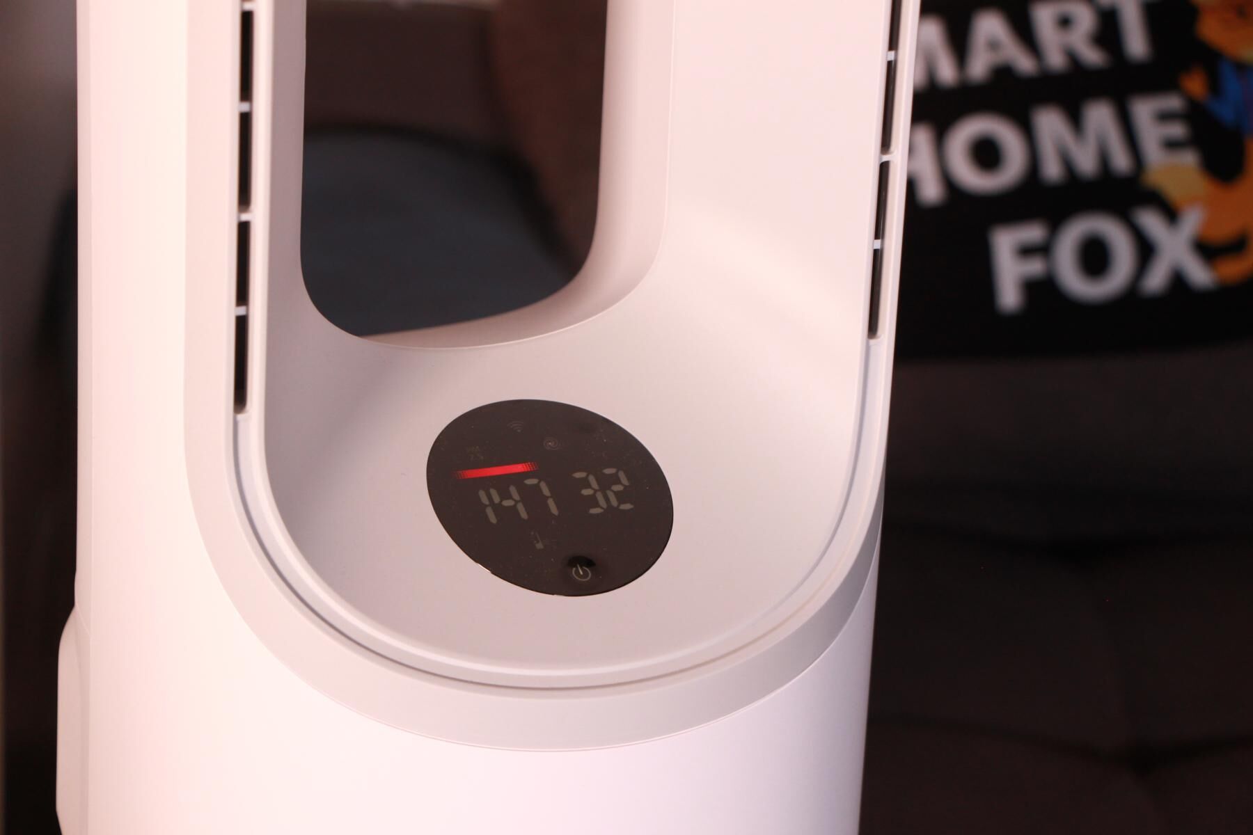 Das Display des Philips Air Performer Series 7000 wird in der Nahaufnahme gezeigt.